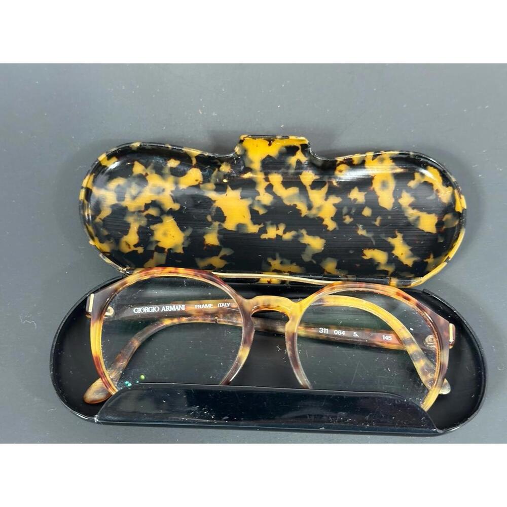 Giorgio Armani‎ Vintage Glasses Aviatore Turtle Mod 311 015 Tortoise Shell Case